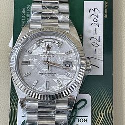 Rolex Day-Date 40 Platinum METEORITE (2023) Ref. 228236