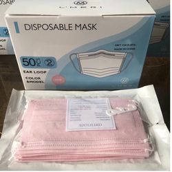 Face masks  Pink Adult disposable