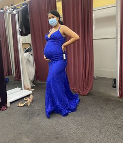 Royal blue dress