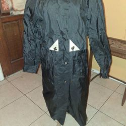 Vintage Duster Style Rain Coat Size 10p