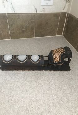 Elephant candle holder