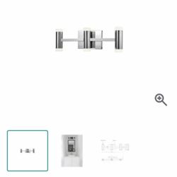 Kuzco Chrome Bathroom Vanity light - new never used!