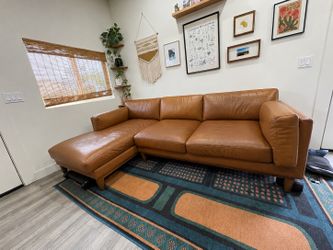 Leather Sofa / Genuine Italian Leather Sectional