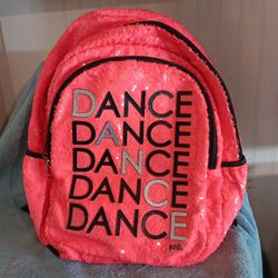 Justice "Dance Dance  Dance" Sequins Backpack 