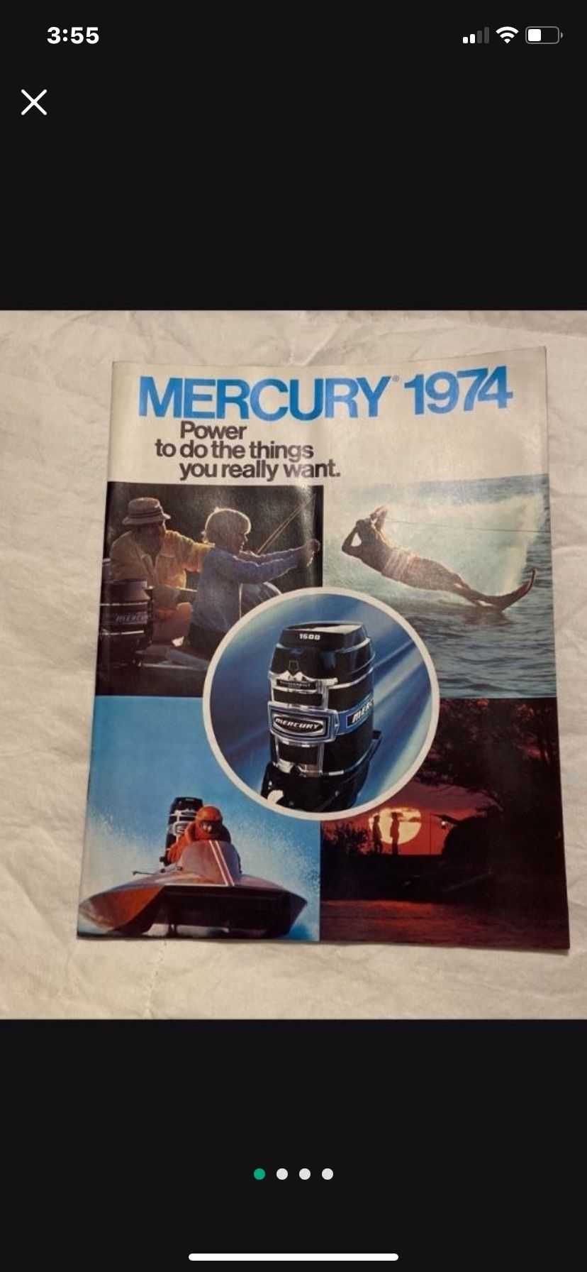 Vintage 1974 Mercury Inboard/Outboard Color Brochure