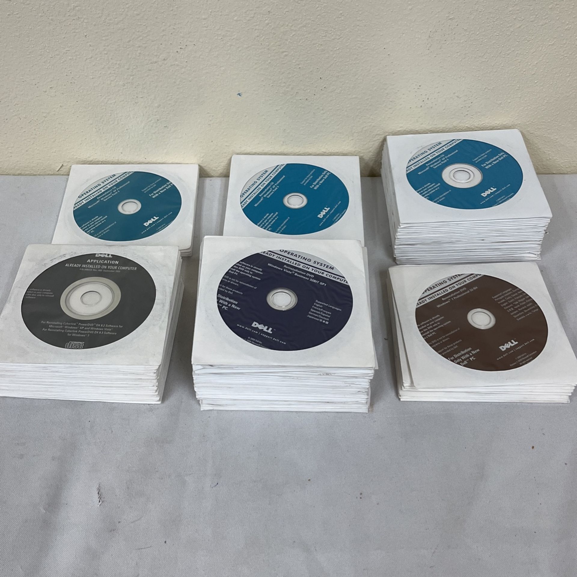 Lot Mixed Windows XP Reinstallation CD DVD Window Vista Service Pack 3 Windows 7