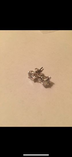 2 ctw sparkle studs in sterling silver