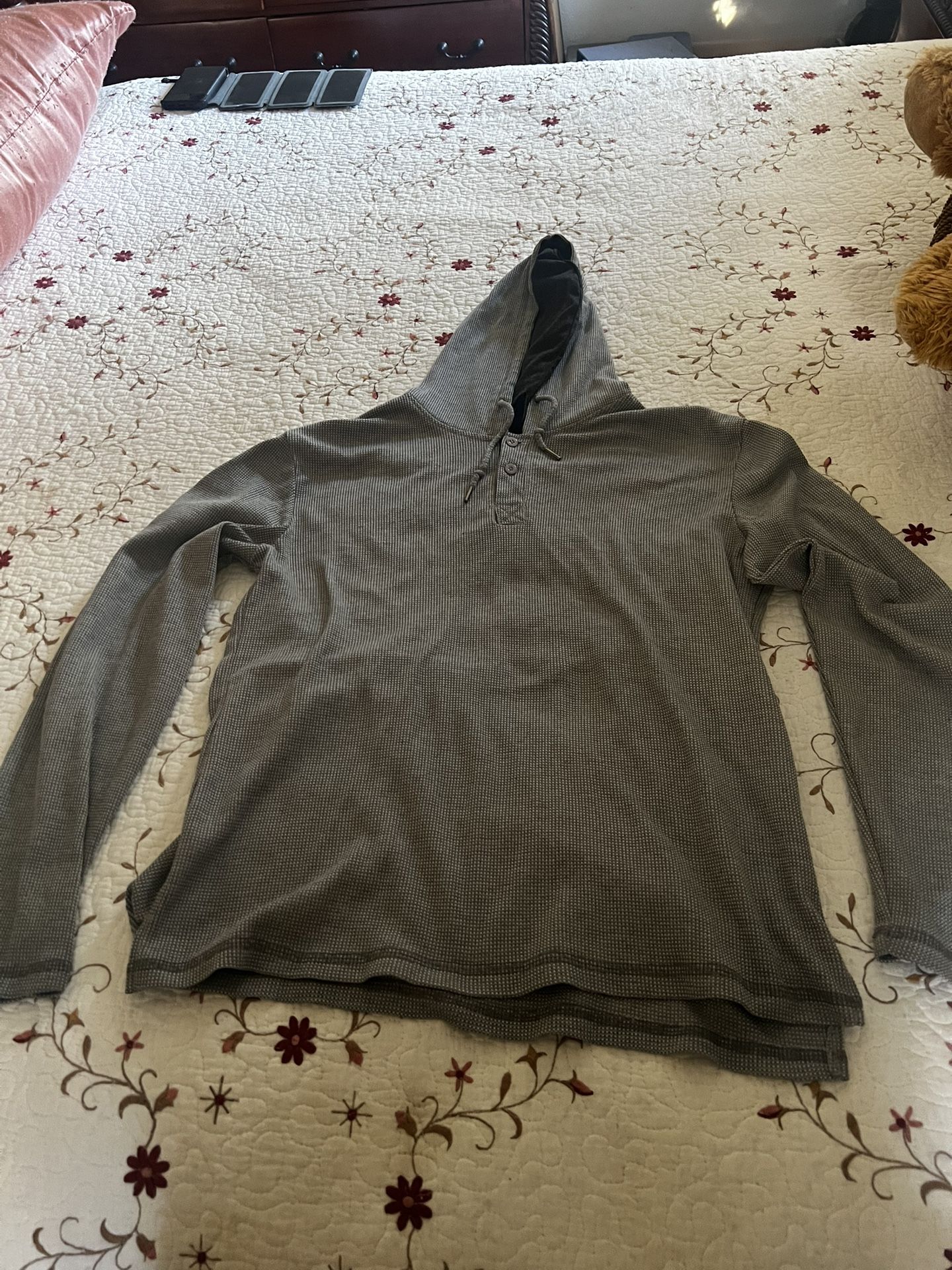 Gray Long Sleeve Hoodie