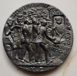 RMS Lusitania Dated 1915 Sinking By Germans Error Commemorative Medal