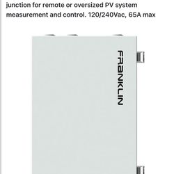 Solar Panel Box FRANKLINWH ACCY-RCV1-US aPbox
