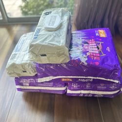 Pull ups 3t-4t 84 count and wipes