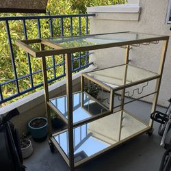 Mirrored Bar Cart