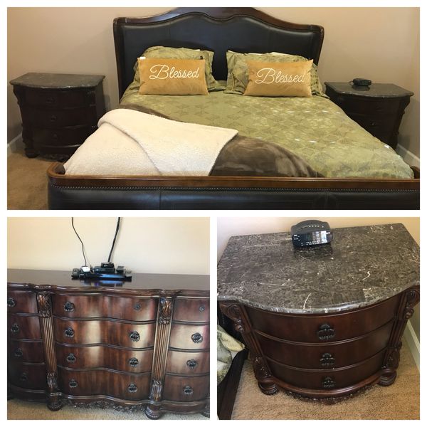 razzmatazz quality kingsize bed set and dressers for sale in chandler, az -  offerup