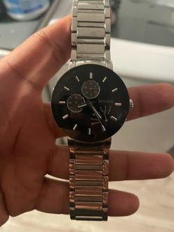 Bulova Chronograph Watch Silver Stainless Steel
