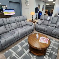 Bloomington Reclining Sofa and Loveseat 