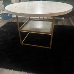 White Marble Dining Table 
