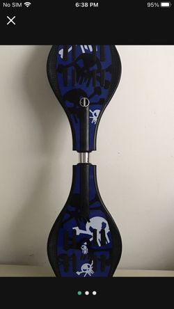 Brand New 34” Long Board Rip Stik Wave Board Two Fleshing Wheels 