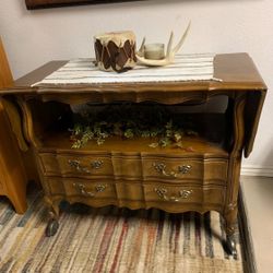  French Provincial Drop Leaf Buffet Server…