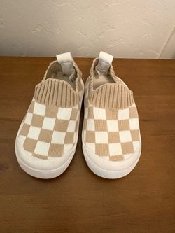 Size 4.5 baby checkered shoes