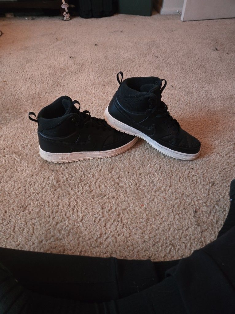 nike court vision mid winterized sneakers