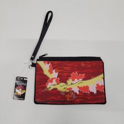 Pokemon Canvas Zippered Wallet Purse Moltres Large Buckle-Down New With Tag!