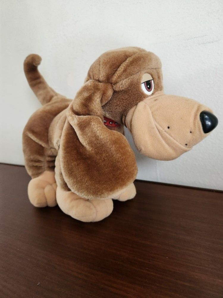 TONKA Vintage 1990 Pooch Patrol Plush Hound Dog Spike Make Him Snarl/Smile 1990