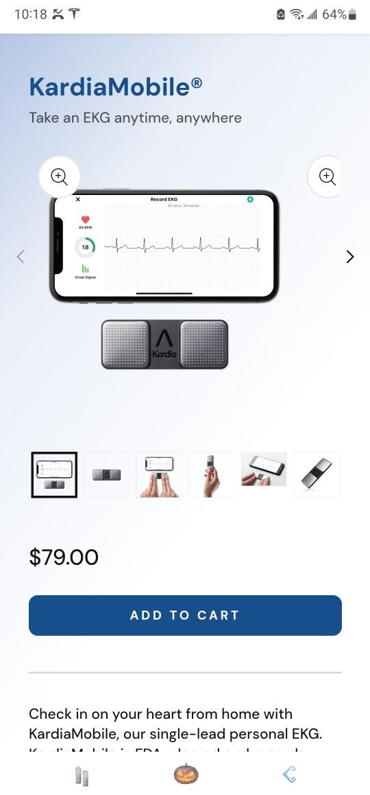 KardiaMobile 1-Lead Personal Monitor