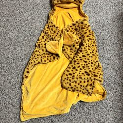 Kids Cheetah Hooded Blanket 