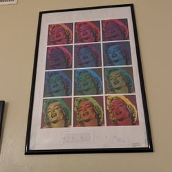 Andy Warhol Vintage Print Marilyn Framed Non Signed Bernard If Hollywood 