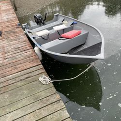 14’ Tracker Boat/15 Hp Mercury Engine