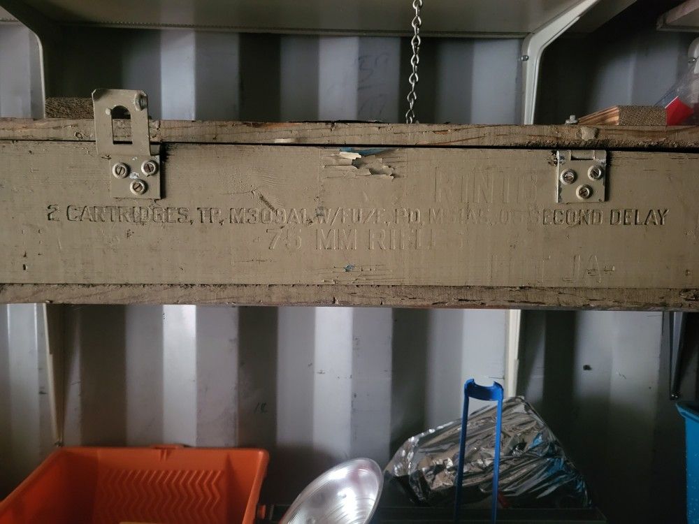 Vintage Military Ammo Crate