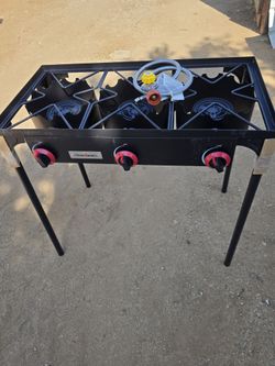 Cocina de 3 quemadores  para cocinar al exterior