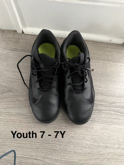 Nike Youth Black Leather Shoes 7Y
