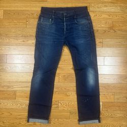 33x34 - Rare G-star Raw GS01 New Radar Tapered Paint Splatter Jeans Denim