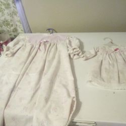 Dresses All Colored Size 5 To 6 Night Gown With Doll Gown 20.00 Each firm Price 