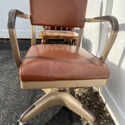 Antique Rare Collectors ASE All Steel Equipment  Chair antique