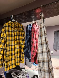 Womens plus size Plaid Flannel Shirts Bundle – Set of 4