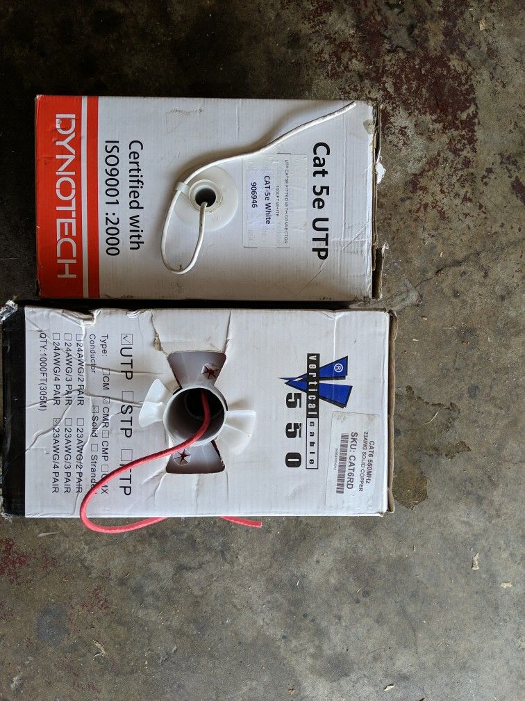 Cat 5 And 6 Slightly Used 