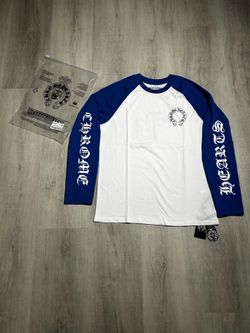 White/blue chrome hearts long sleeve