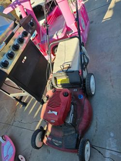Gas lawnmower used