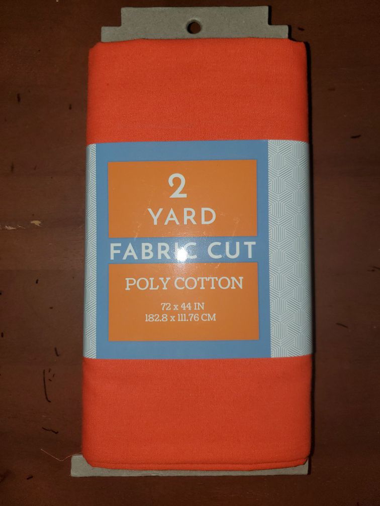 Orange 100% cotton fabric