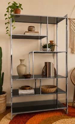 Vintage Milo Baughman Mid Century Étagère Shelving Wall Unit