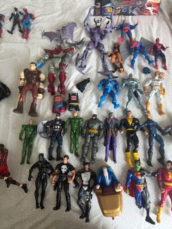 Large Lot of Superhero Action Figures