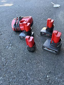 M12 Charger And Batteries