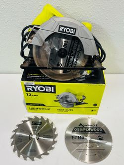 RYOBI CSB125 13 Amp 7-1/4” Circular Saw w/ Box & 3 Blades