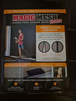 Magic Mesh Screen for Garage Door