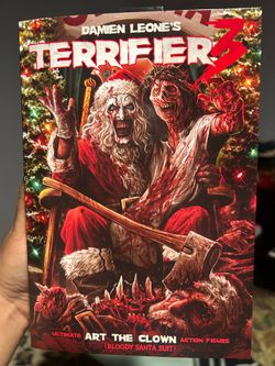 NECA TERRIFIER 3 art the clown (bloody Santa)