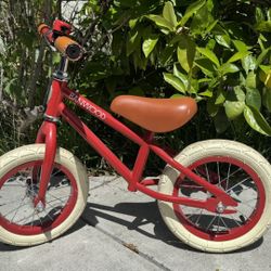 Banwood Balance Bike In Red With Bell But Missing Basket 