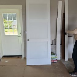 3x8' 36x96" 3 Panel Craftsman Door RH Inswing Door