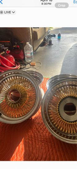 Set of 14”s wire wheels